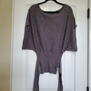 Bebe gunmetal shirt.  Size M